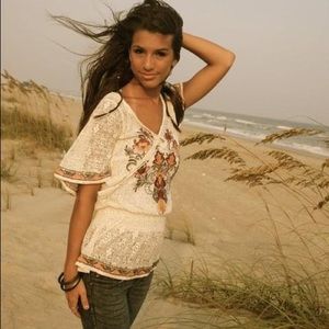 forever 21 boho lace top